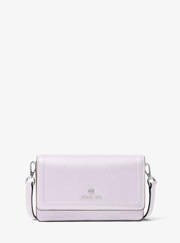 Damske Spojková Taška Michael Kors Jet Set Small Pebbled Leather Smartphone Convertible Svetlo Ruzove - Kabelky Michael Kors Levně | UVIAY-6287